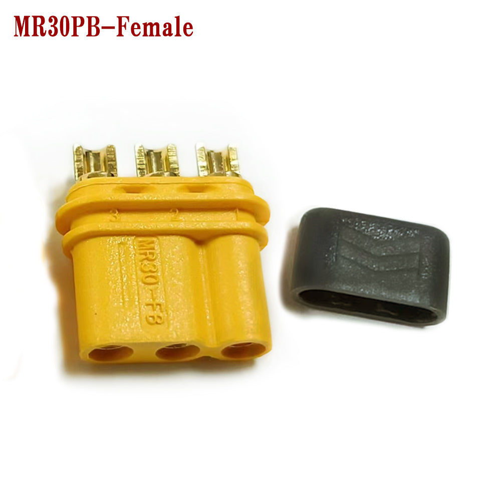 50pairs Amass MR30PB Male Female Connector Plugs with Sheath For RC Lipo Battery Remote Control Toy Accessories