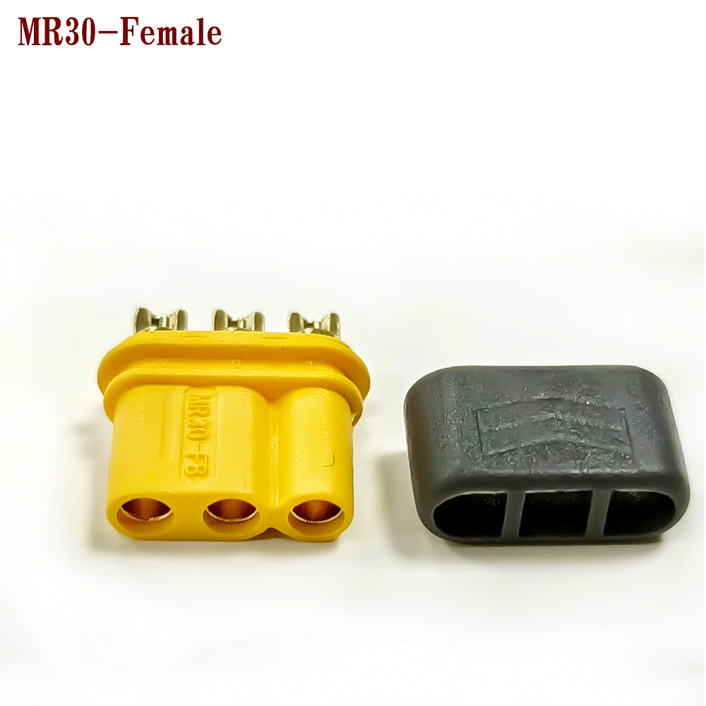 Amass 50Pairs MR30 Male Female Plug Connector with Sheath for Lipo Battery Connecting ESC And Motors