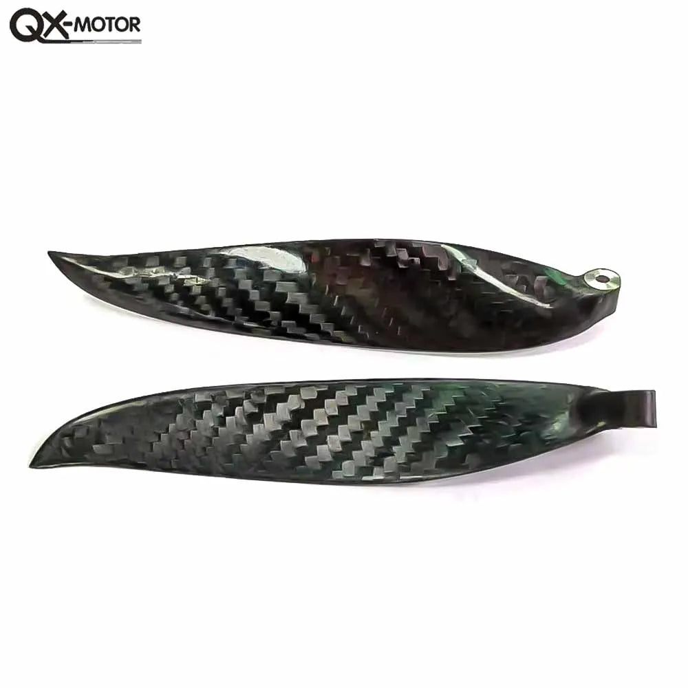 QX-MOTOR Carbon Fiber Folding propeller blade 9.5x5 10x6 11x6 11x8 12x6 13x6.5 13x7 13x8 14x8 14x9.5 15x10 16x8 16x13 18x10 19x10  For RC Airplane Props Fixed Wing Model