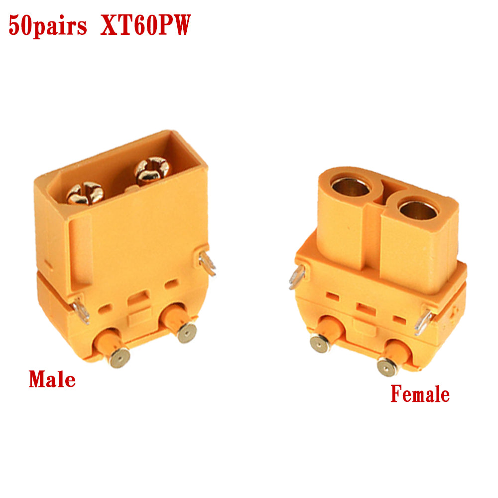 50Pairs Amass XT60PW Male Female Bullet Connector Plugs For RC FPV Lipo Battery RC Quadcopter