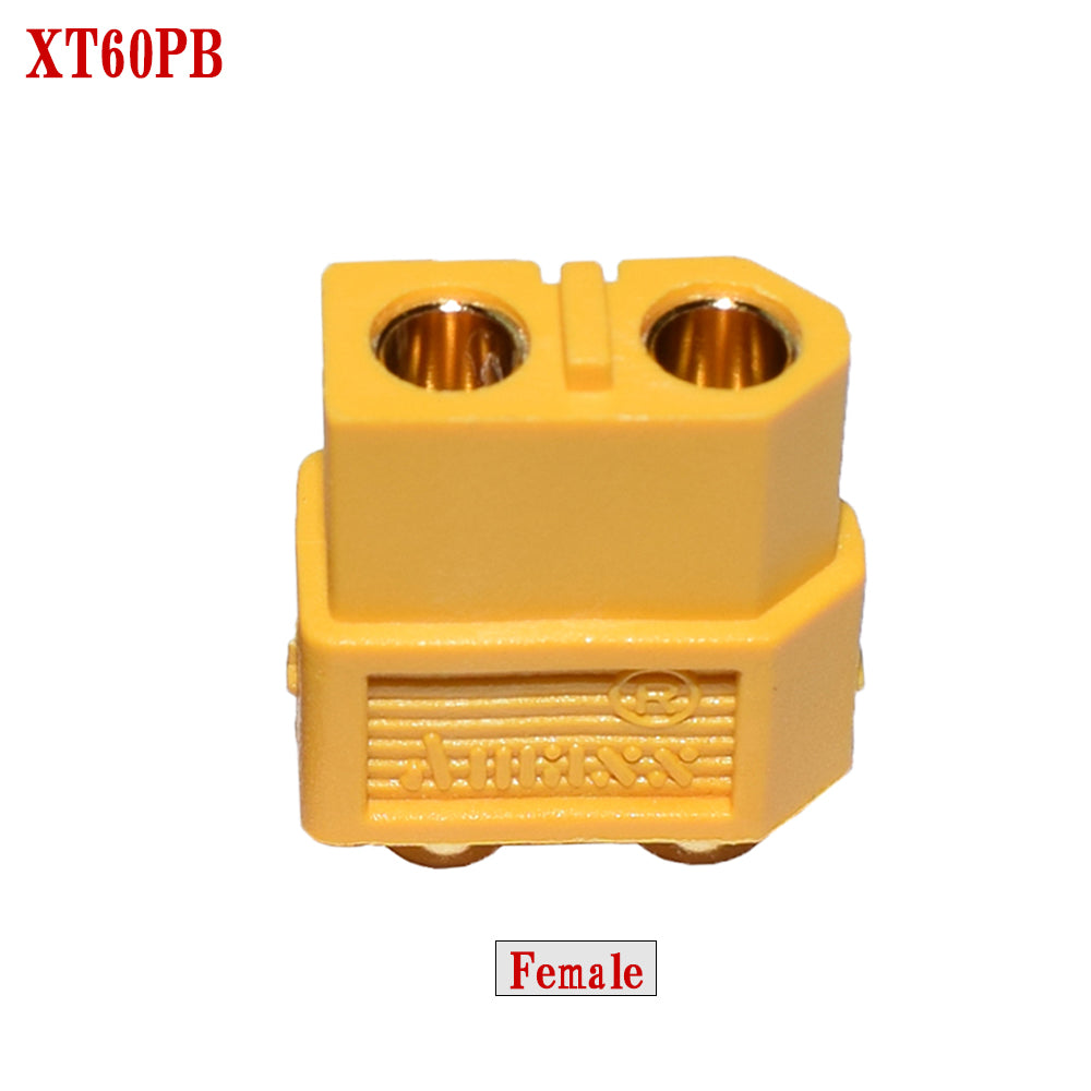 Amass 50Pairs XT60PB Plug Lithium Battery Male Female Head Socket Onboard Vertical Welding Plate Connector