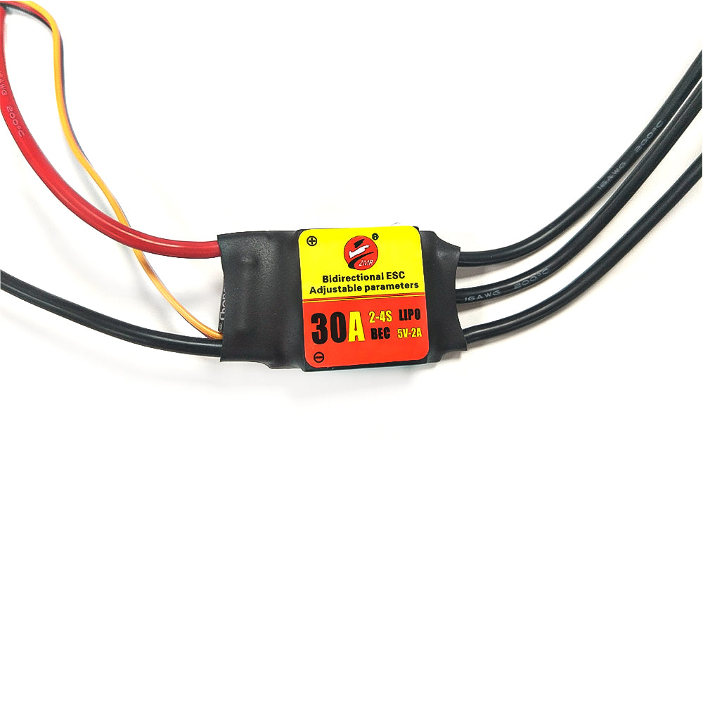 ZMR 12A/20A/30A/40A/60A/80A/100A Bidirectional Adjustable Brushless ESC for Remote Control Car Pneumatic Underwater Propeller