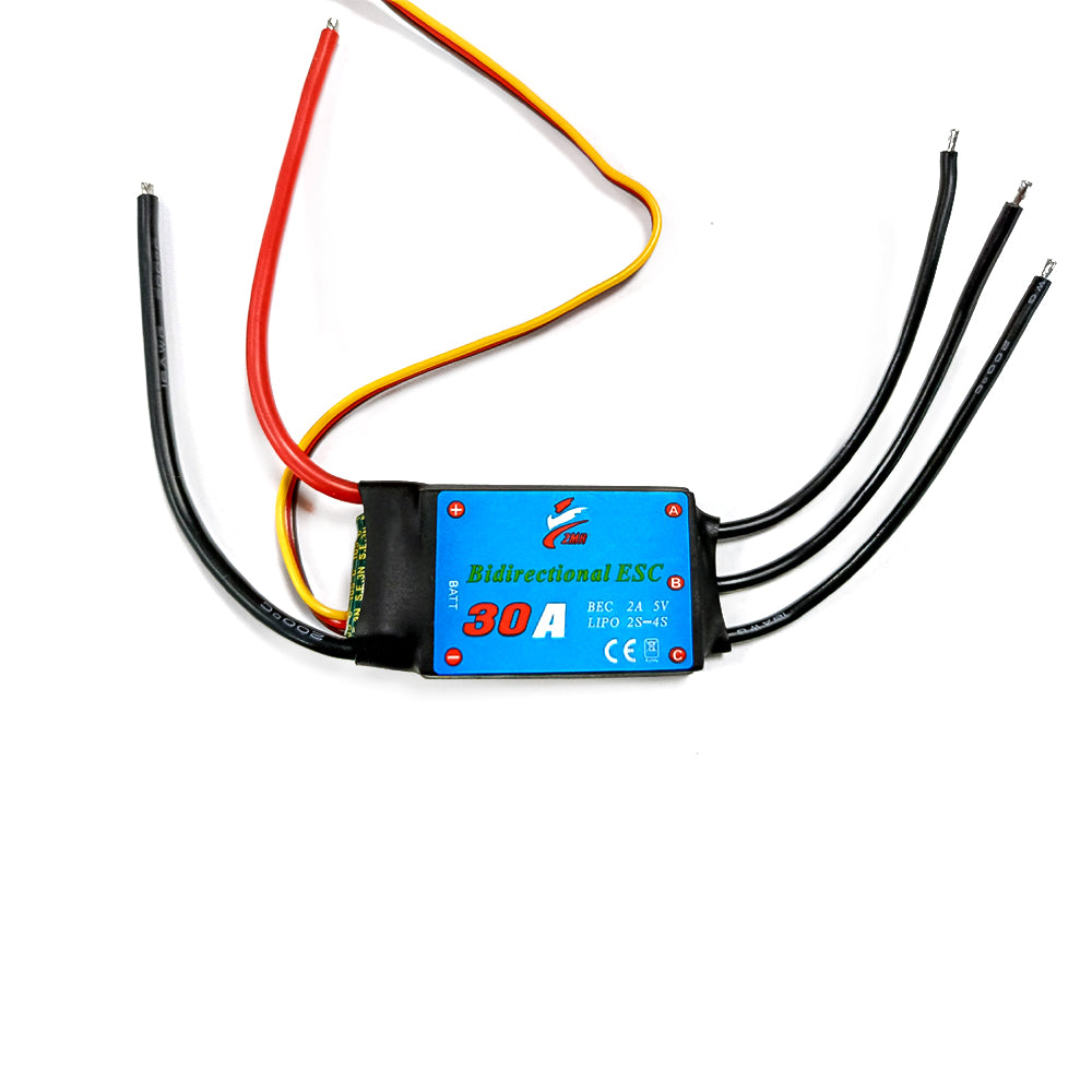 ZMR bidirectional ship model brushless ESC 12A/20A/30A/40A/50A/60A/80A with BEC for RC ship/underwater thrusters