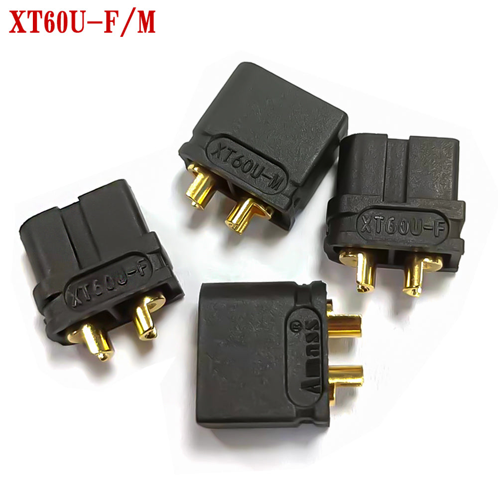 50pairs Amass XT60U Black Male Female Bullet Socket Connectors Plugs for Remote control toy parts