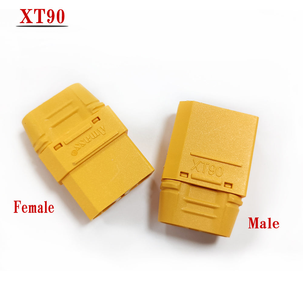 Amass XT90 Male Female Bullet Plug Connector Gold Plated XT-90 Banana Plug Jack Bullet Adapter For RC Lipo Battery Toys Parts