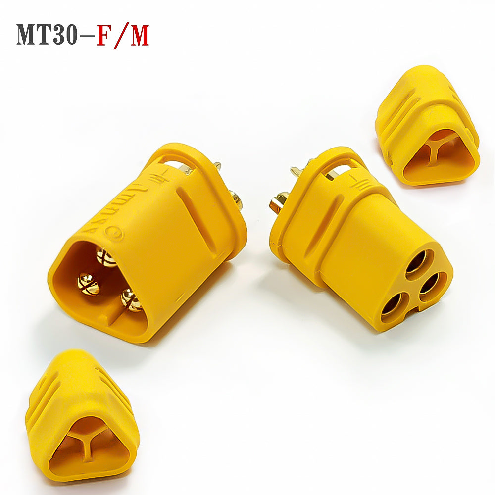 50Pairs Amass MT30 Connector Plug Female And Male Gold Plated For RC Lipo Battery Parts