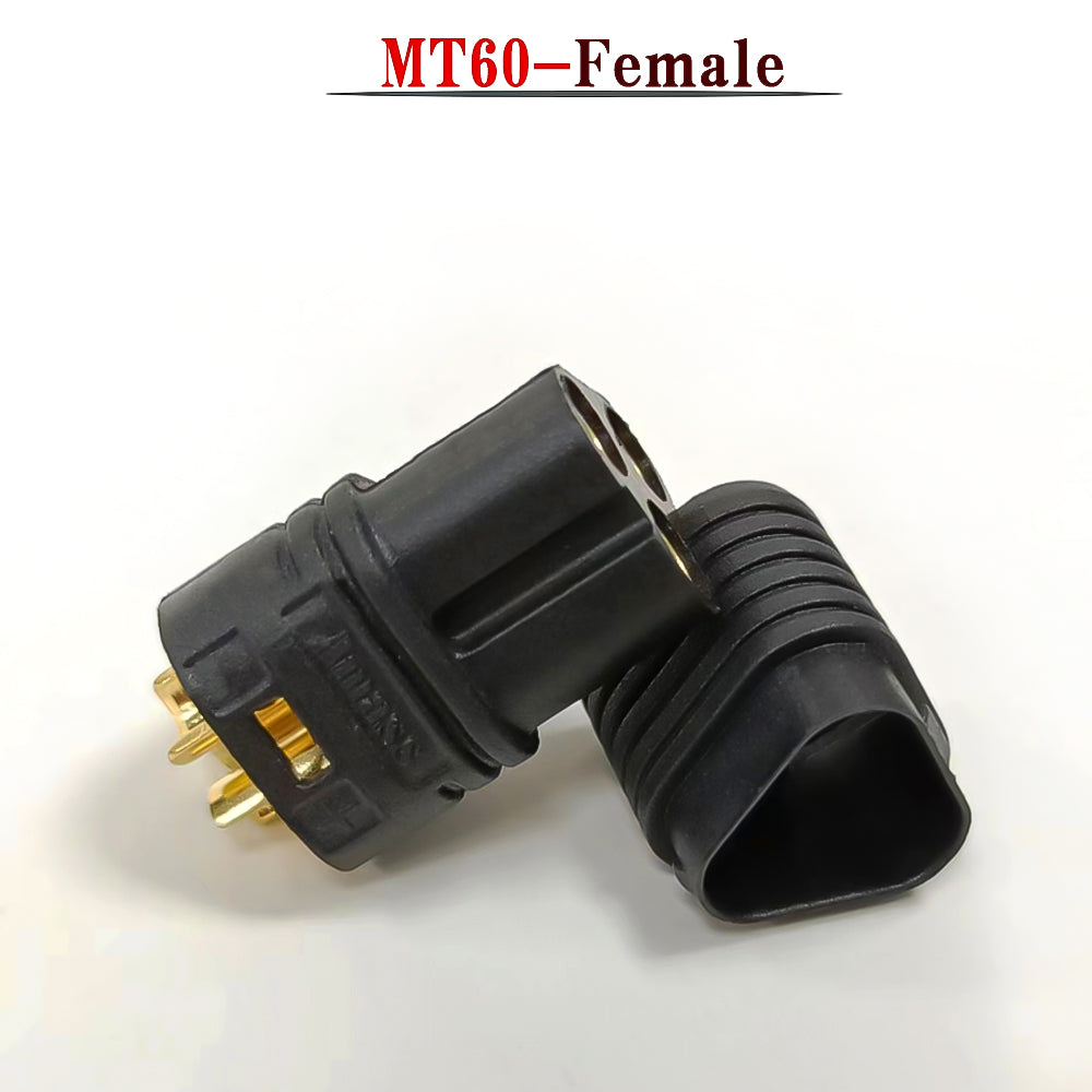 50Pairs Amass MT60 Black Male Female 3.5mm Plug Connector with Sheath Set for RC Remote Control Toy Airplane