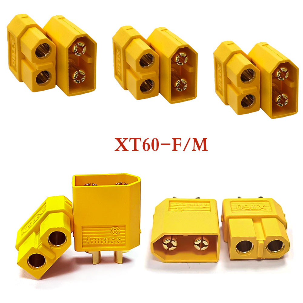 Amass 50Pairs XT60 Male Female Bullet Connectors Plugs For Remote control toy parts