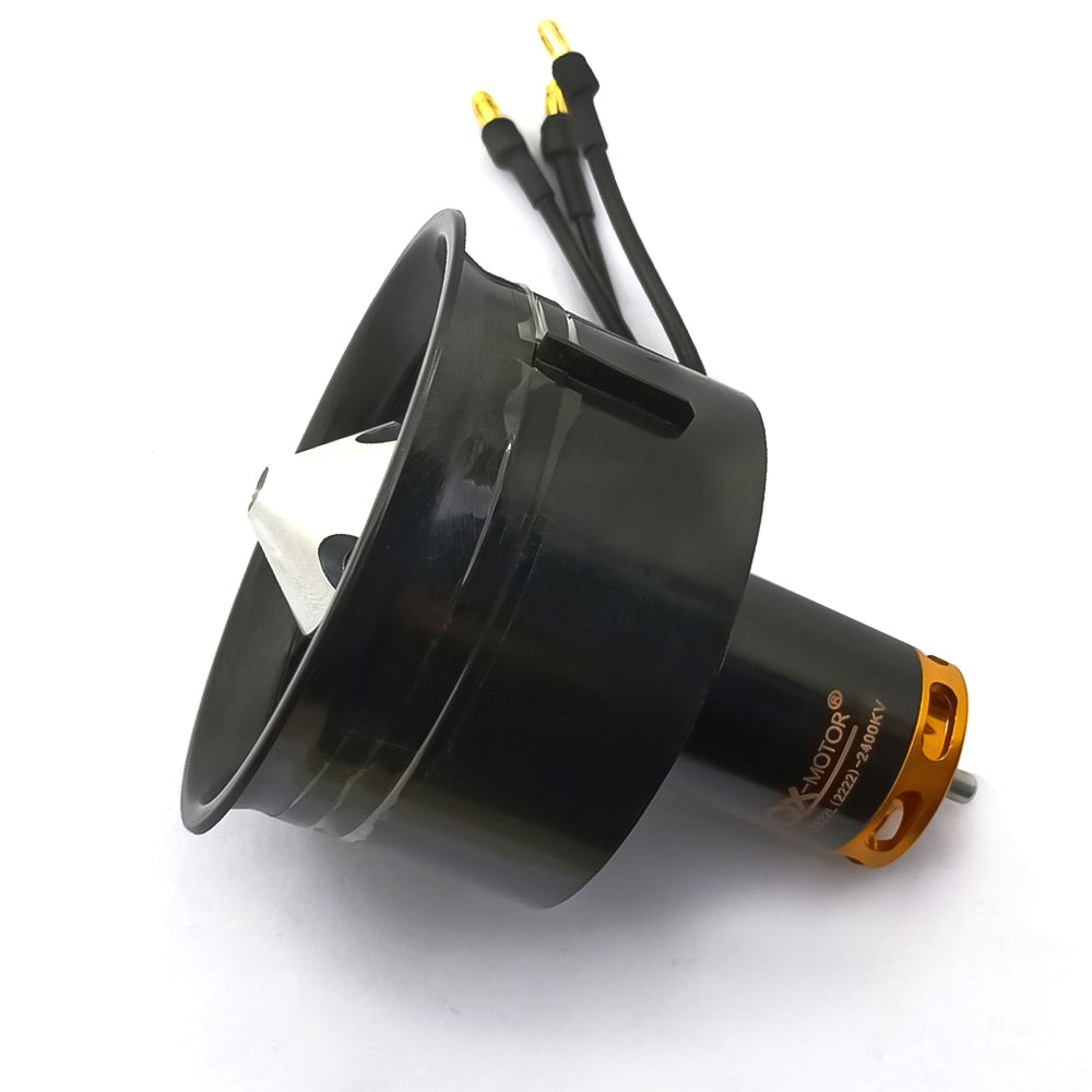 QX-MOTOR New 64mm EDF 2200KV/2400KV/3500KV/3800KV/4300kv Brushless Motor with 12 Blades Ducted Fan for RC Airplane Parts