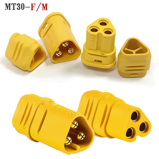 50Pairs Amass MT30 Connector Plug Female And Male Gold Plated For RC Lipo Battery Parts