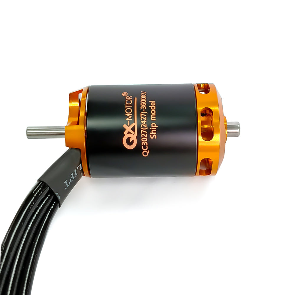 QX-MOTOR brushless motor QC3027 2800kv 3600kv 3800kv for boat Optional 90A 120A esc