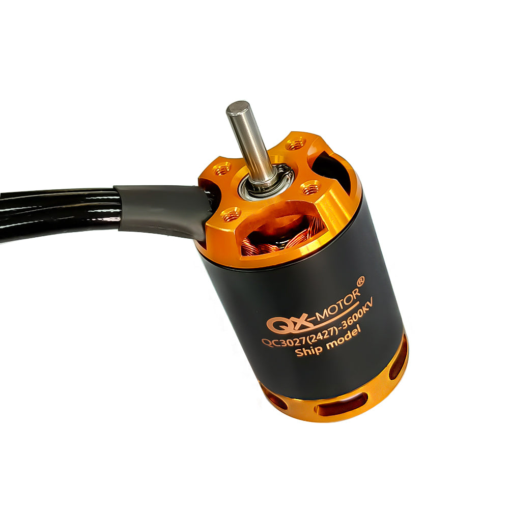 QX-MOTOR brushless motor QC3027 2800kv 3600kv 3800kv for boat Optional 90A 120A esc