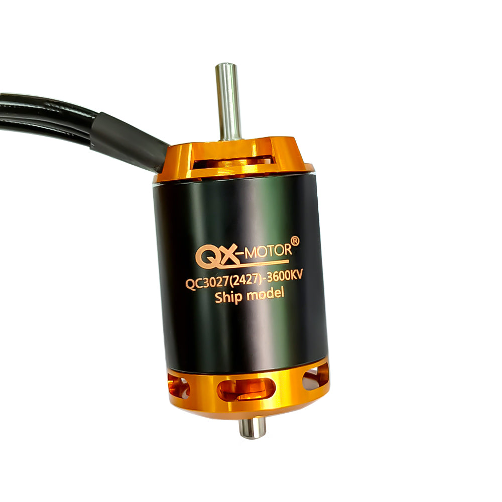 QX-MOTOR brushless motor QC3027 2800kv 3600kv 3800kv for boat Optional 90A 120A esc