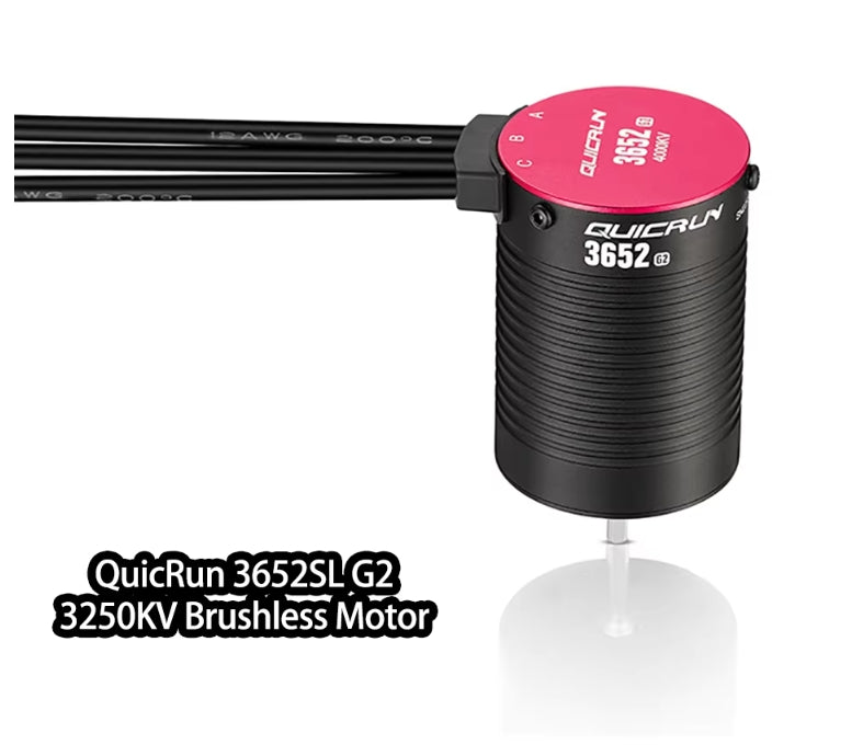 HobbyWing 3652/3660SL-G2 3250kv/3400kv/5400kv/3150kv/3700kv brushless motor, paired with G2 120A ESC, suitable for 1/10 toy cars