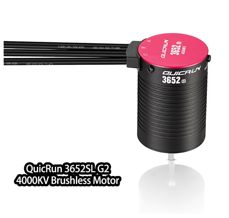 HobbyWing 3652/3660SL-G2 3250kv/3400kv/5400kv/3150kv/3700kv brushless motor, paired with G2 120A ESC, suitable for 1/10 toy cars