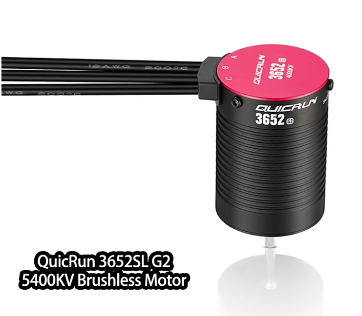 HobbyWing 3652/3660SL-G2 3250kv/3400kv/5400kv/3150kv/3700kv brushless motor, paired with G2 120A ESC, suitable for 1/10 toy cars