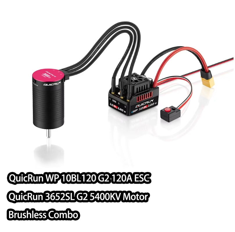 HobbyWing 3652/3660SL-G2 3250kv/3400kv/5400kv/3150kv/3700kv brushless motor, paired with G2 120A ESC, suitable for 1/10 toy cars