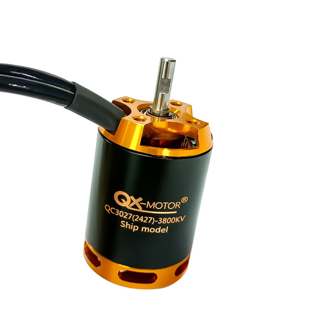 QX-MOTOR brushless motor QC3027 2800kv 3600kv 3800kv for boat Optional 90A 120A esc