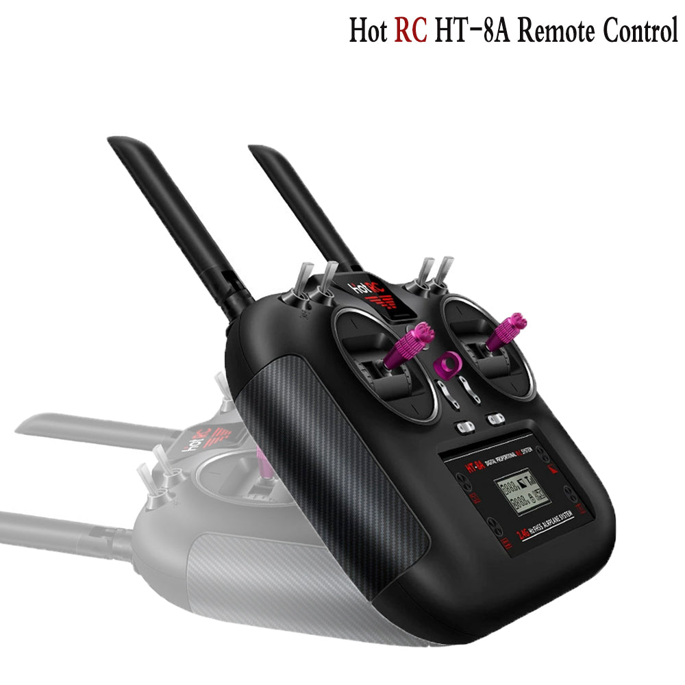 Hotrc HT-8A Transmitter 2.4G 8CH 4.5-9V PWM FHSS Remote Control with F-08A Receiver For RC Aircraft Car Boat