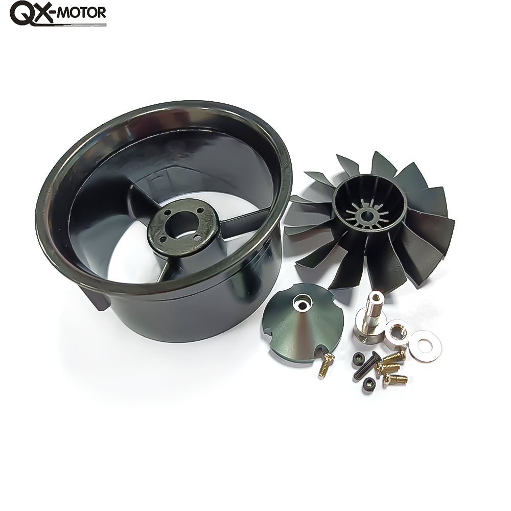 QX-MOTOR 64MM EDF without  Motor 12 Blades Ducted Fan For RC Airplane Model Drone