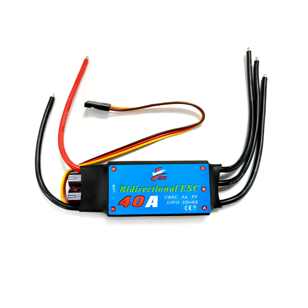 ZMR bidirectional ship model brushless ESC 12A/20A/30A/40A/50A/60A/80A with BEC for RC ship/underwater thrusters