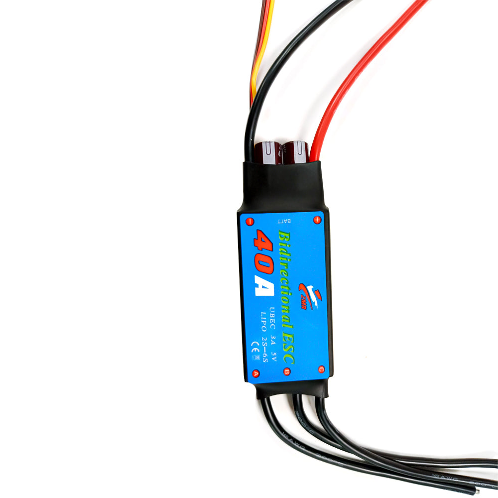 ZMR bidirectional ship model brushless ESC 12A/20A/30A/40A/50A/60A/80A with BEC for RC ship/underwater thrusters