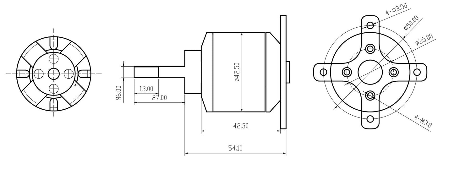 QX-MOTOR Brushless Motor QA4220 4250 3520 for RC Fixed Wing Drone Airplane Plane Fpv Aircraft Multicopters Helicopter