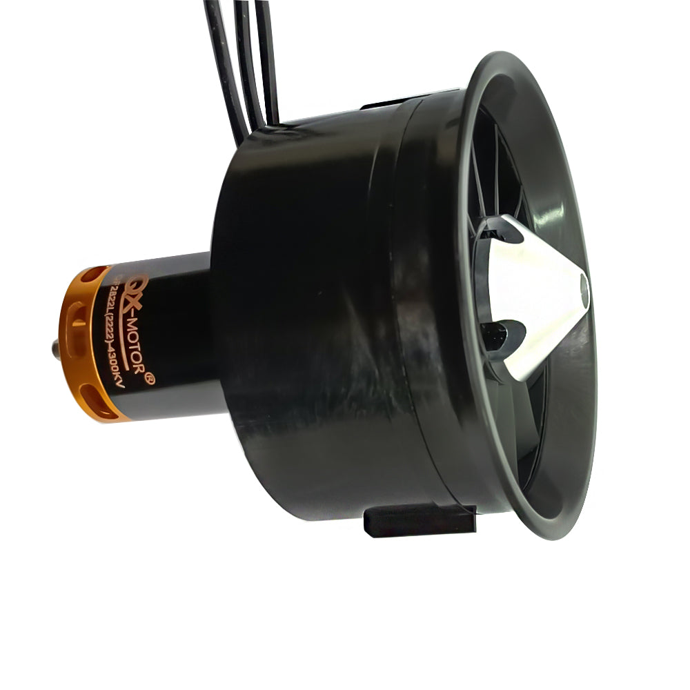 QX-MOTOR New 64mm EDF 2200KV/2400KV/3500KV/3800KV/4300kv Brushless Motor with 12 Blades Ducted Fan for RC Airplane Parts