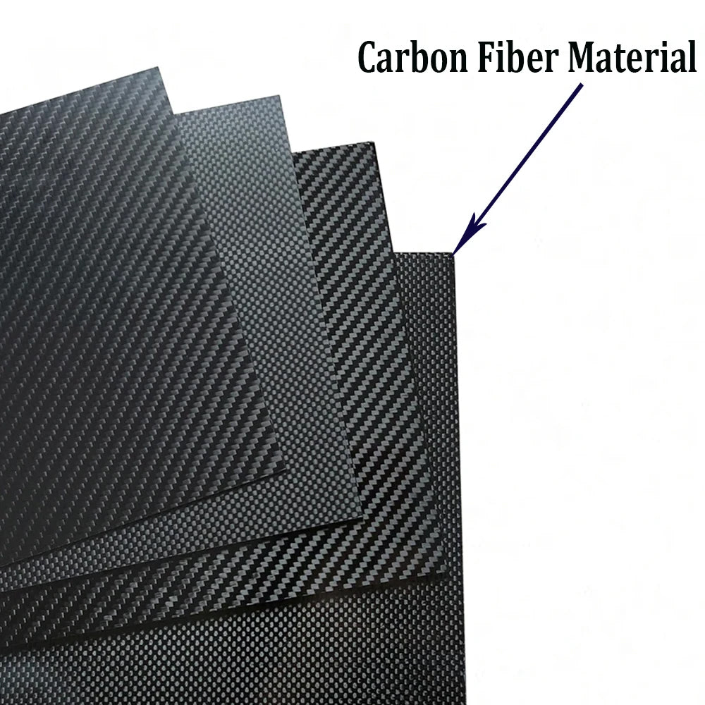 3K Carbon Fiber Plate 400*200mm Thickness 0.5mm 1mm 1.5mm 2mm 3mm 4mm 5mm High Composite Hardness Material Carbon Plate for RC Drones/Toys/Various Models