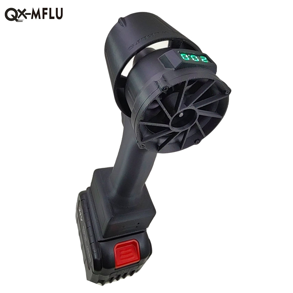 QX-MFLU 50mm high-power turbo motor blower, used for dust water dust snow removal, portable handheld industrial powerful fan standard version