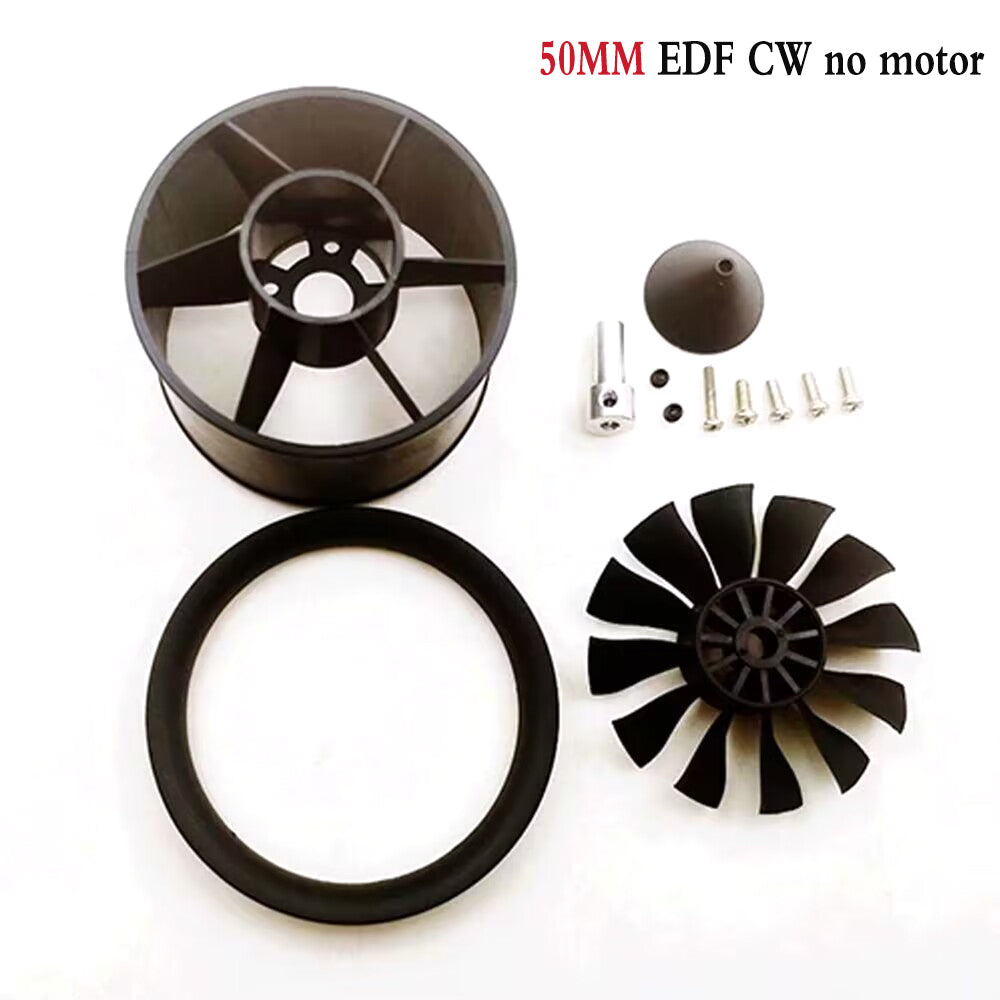 QX-MOTOR 50mm 12 Blades Ducted Fan CW CCW no motor For RC Airplane Remote Controlled Toys