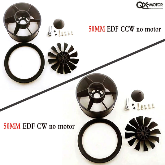 QX-MOTOR 50mm 12 Blades Ducted Fan CW CCW no motor For RC Airplane Remote Controlled Toys