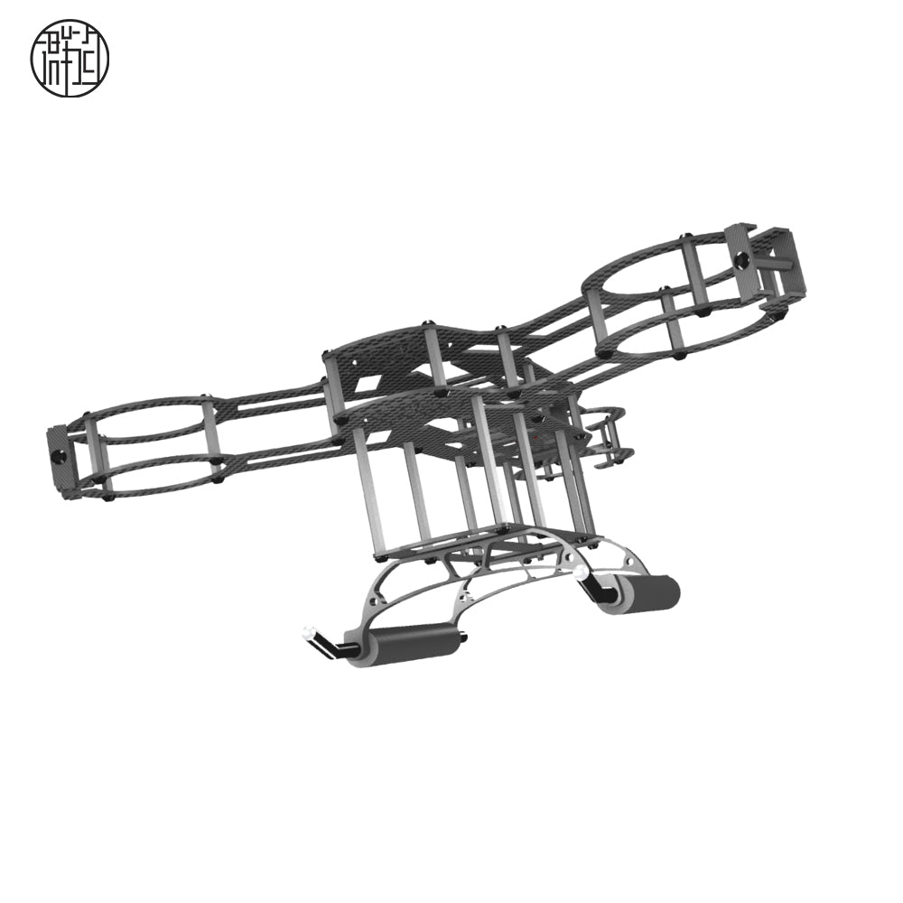 QUNXI 3KFull Carbon Fiber 3-axis aircraft Frame Kit  with dedicated servo For Remote control toy parts