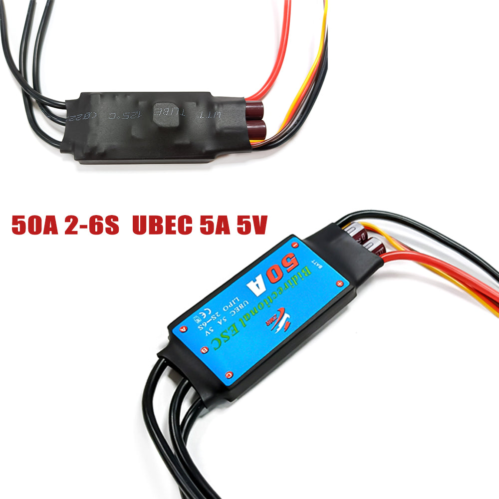 ZMR bidirectional ship model brushless ESC 12A/20A/30A/40A/50A/60A/80A with BEC for RC ship/underwater thrusters