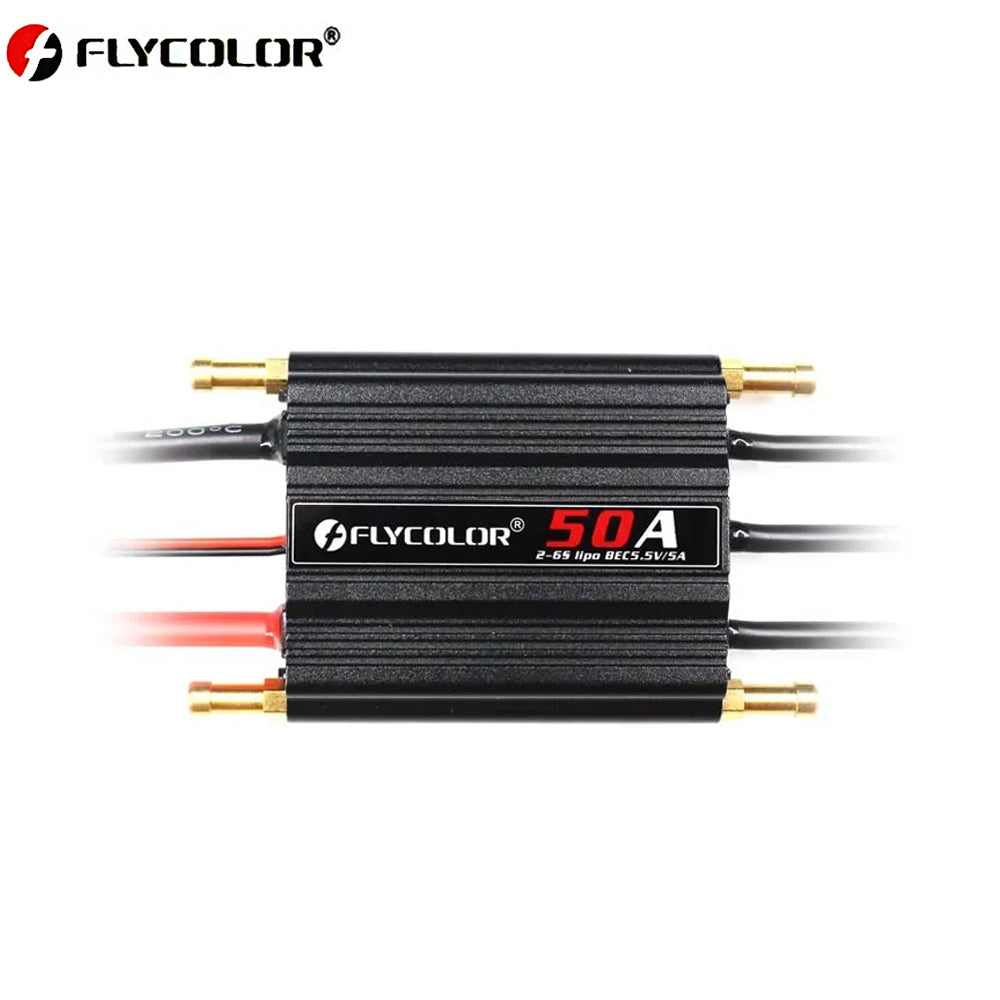 Flycolor Remote Control Ship Model Brushless ESC Waterproof 50A 70A 90A 120A 2-6S Lipo BEC 5.5V/5A With Progaming Card