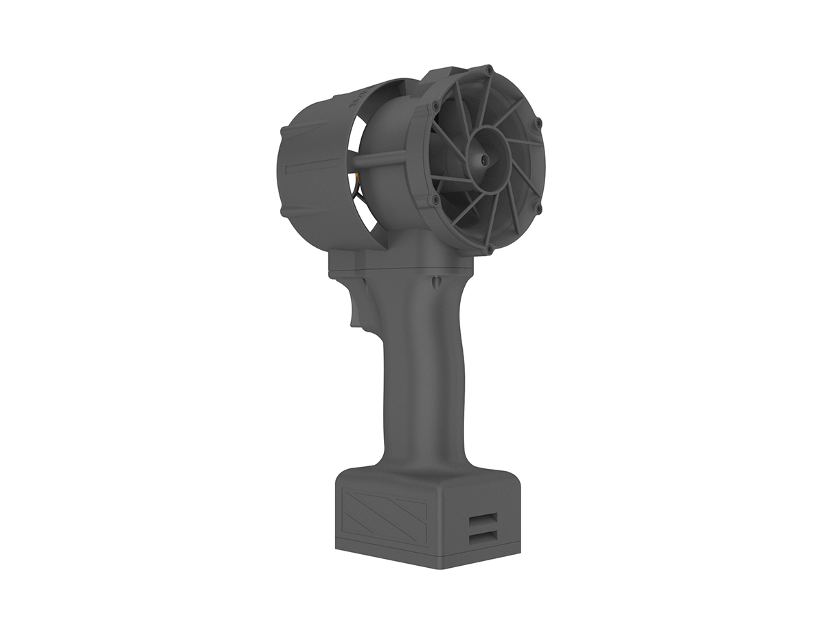 QX-MFLU 64mm portable violent fan, a powerful handheld fan suitable for outdoor water/dust/snow removal