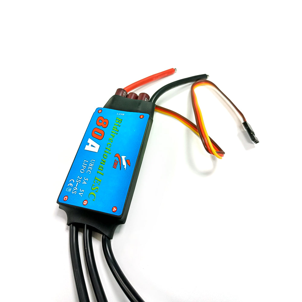 ZMR bidirectional ship model brushless ESC 12A/20A/30A/40A/50A/60A/80A with BEC for RC ship/underwater thrusters