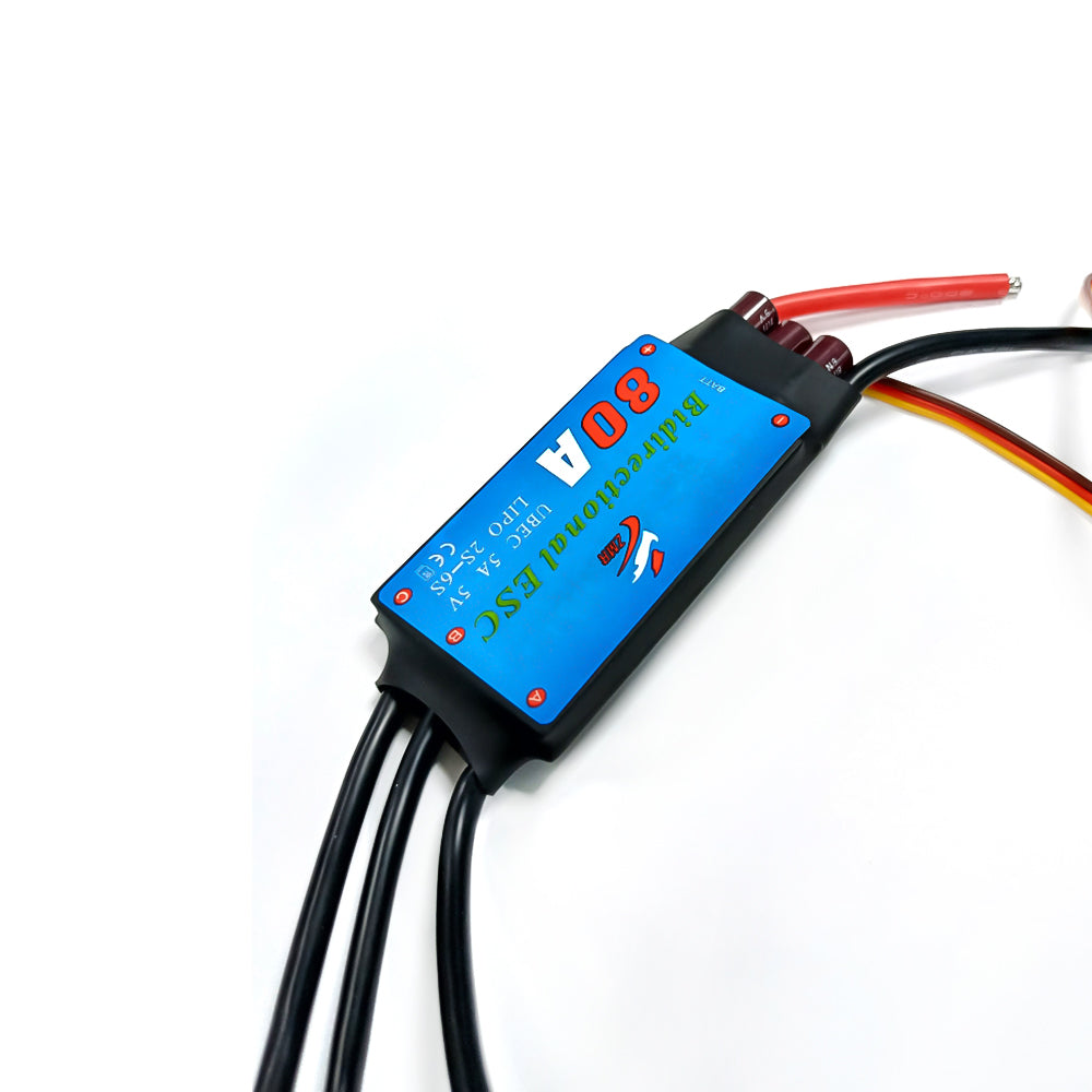 ZMR bidirectional ship model brushless ESC 12A/20A/30A/40A/50A/60A/80A with BEC for RC ship/underwater thrusters