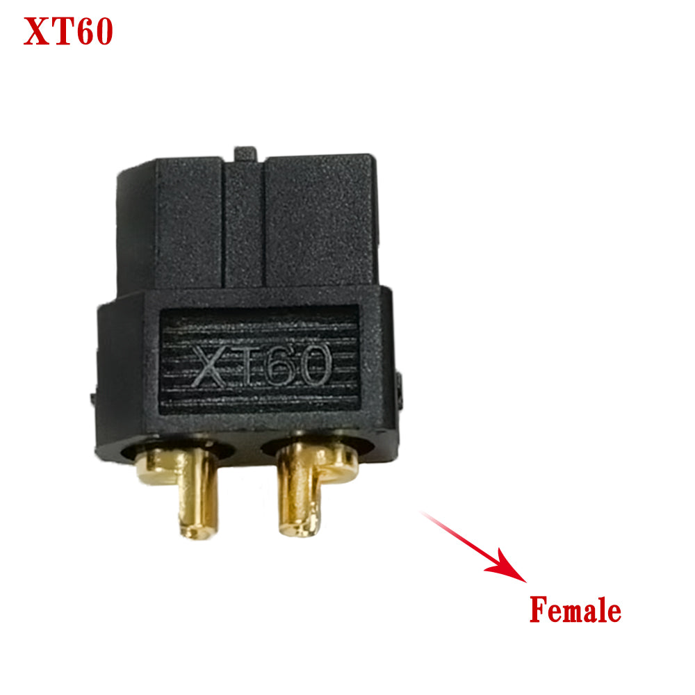 Amass 50Pairs XT60 Black Male Female Brass Golden Plated Bullet Connector Plugs For Lipo Battery Remote Control Toy Parts