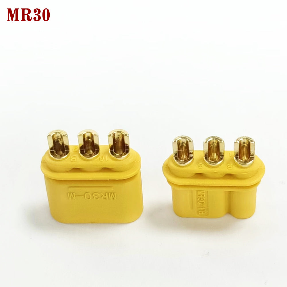 Amass 50Pairs MR30 Male Female Plug Connector with Sheath for Lipo Battery Connecting ESC And Motors