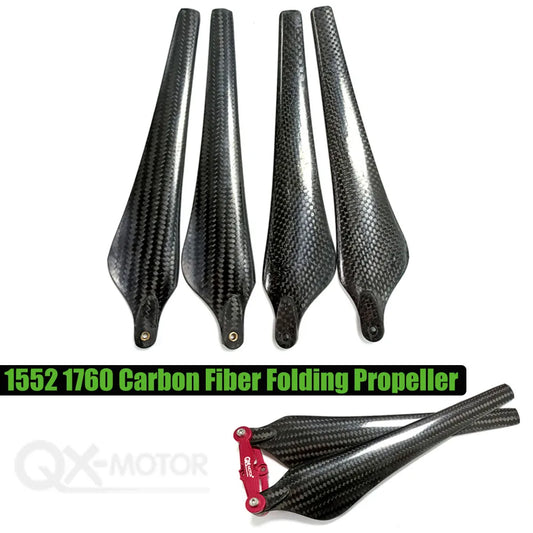 QX-MOTOR 1552 1760 Carbon Fiber Folding Propeller Props Blades 15inch 17inch CW CCW for S800 S900 S1000 Remote Control Toy Parts