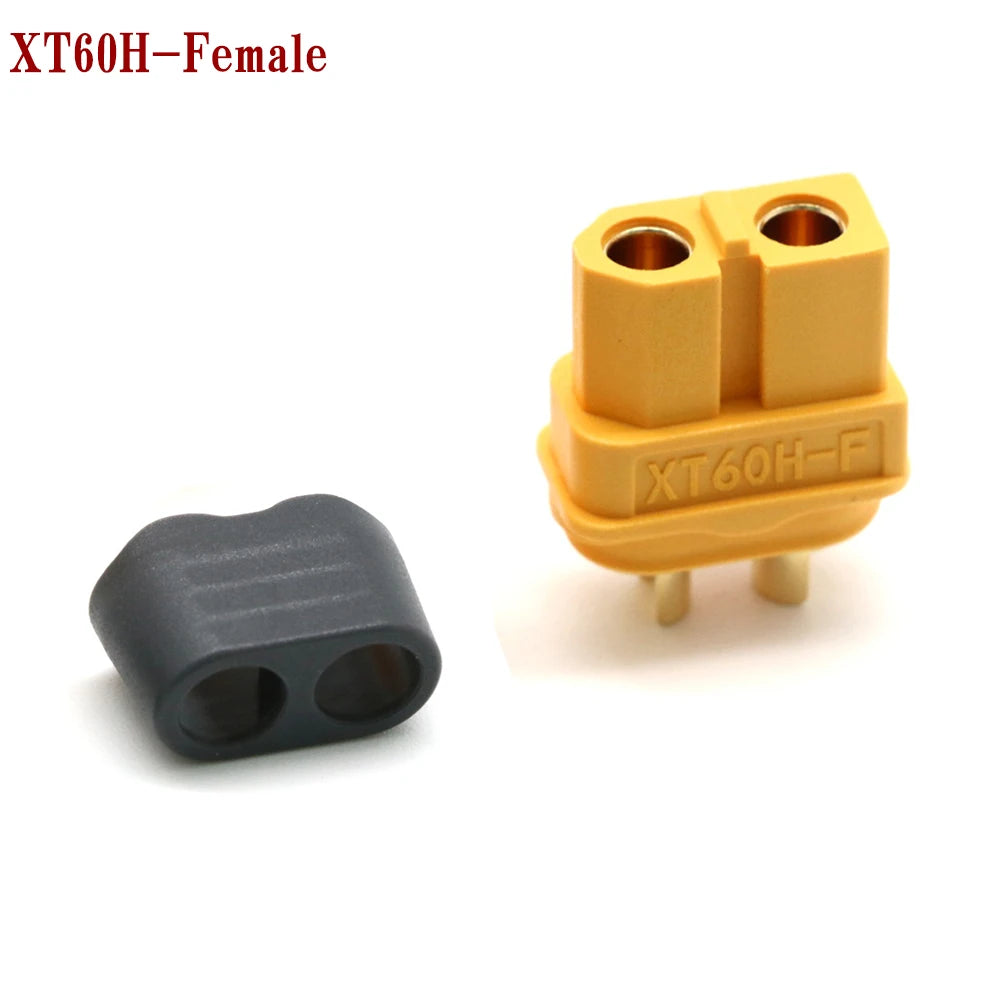 Amass 10/20/50 Pairs XT60H Bullet Connector Plug Upgrated of XT60 Sheath Female Male Gold Plated for Remote control toy parts