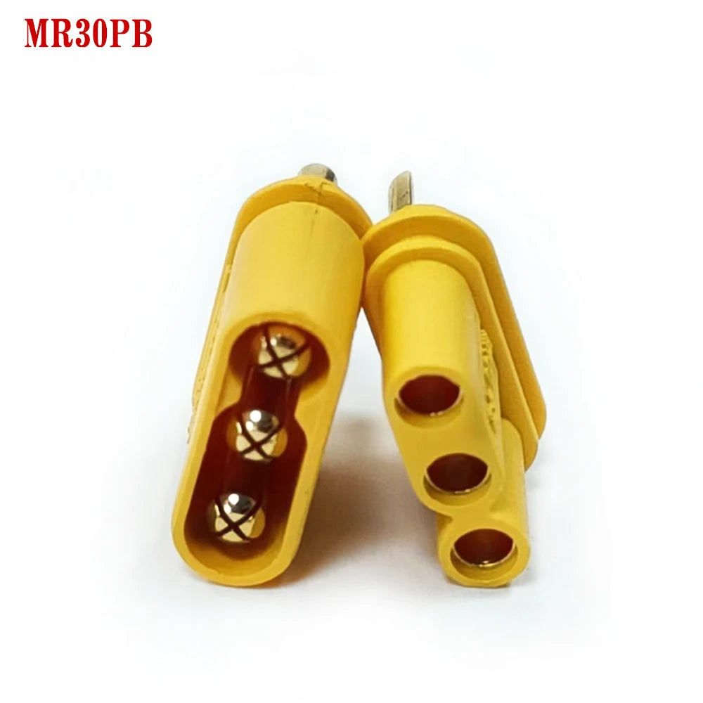 Amass MR30PB 10/20/50pairs Male / Female Connector Plugs with Sheath For RC Lipo Battery Remote Control Toy Accessories