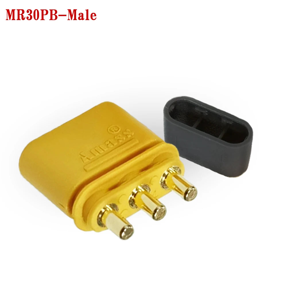 Amass MR30PB 10/20/50pairs Male / Female Connector Plugs with Sheath For RC Lipo Battery Remote Control Toy Accessories