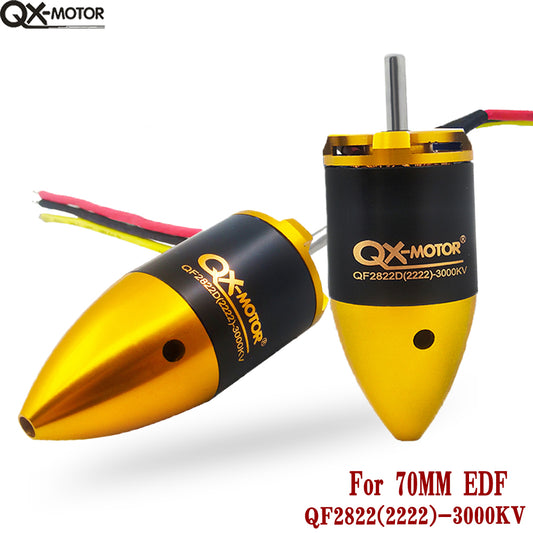 QX-Motor QF2822-3000KV Brushless Motor for 70mm EDF Ducted Fan 6 Blades RC Jet Airplane