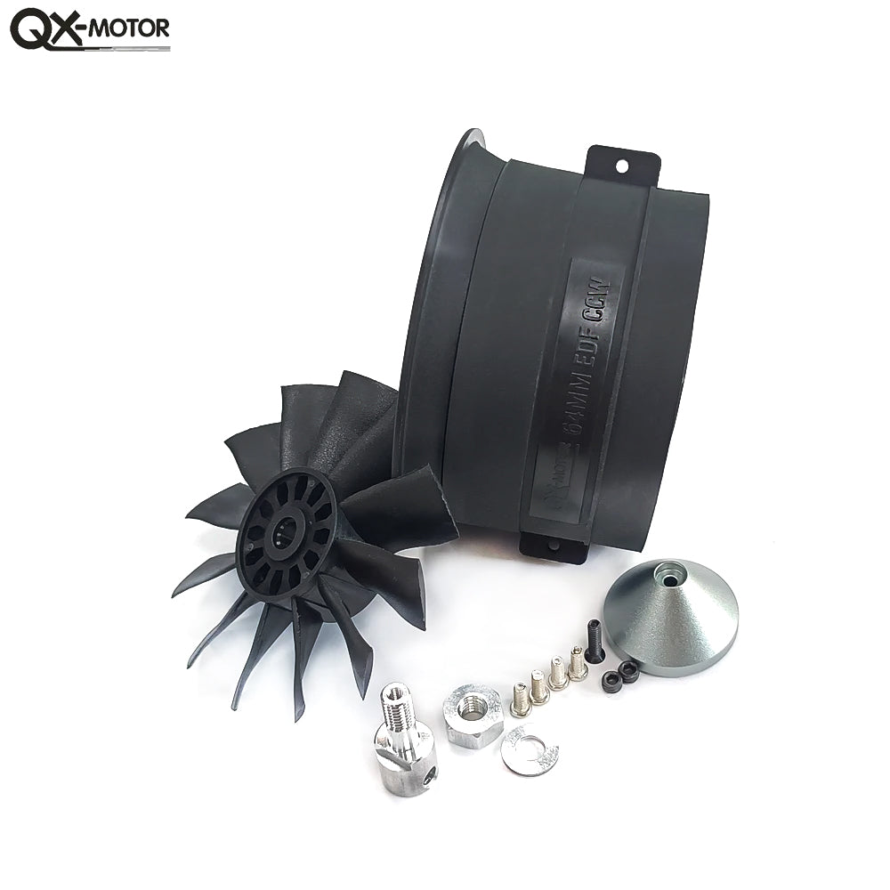 QX-MOTOR Upgraded version QF2822 12 Blades Ducted Fan CW CCW without Motor For 64MM EDF RC Remote Control Toy Parts Model Drone