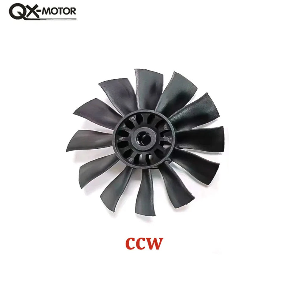 QX-MOTOR Upgraded version QF2822 12 Blades Ducted Fan CW CCW without Motor For 64MM EDF RC Remote Control Toy Parts Model Drone