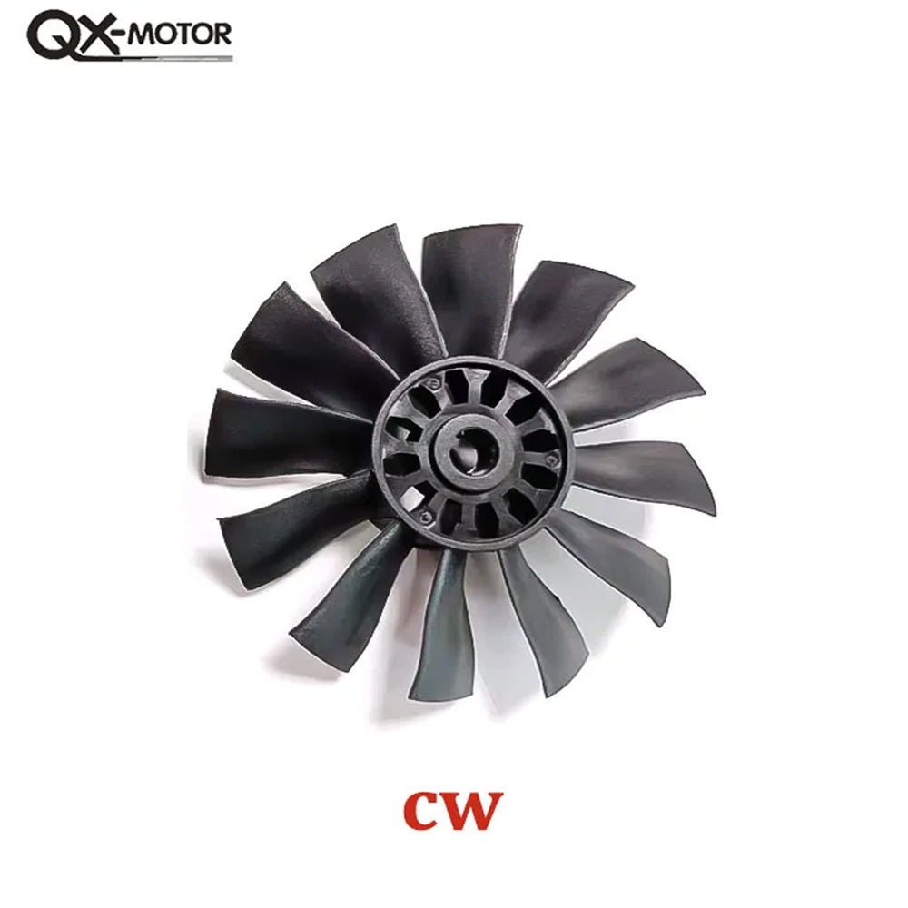 QX-MOTOR Upgraded version QF2822 12 Blades Ducted Fan CW CCW without Motor For 64MM EDF RC Remote Control Toy Parts Model Drone