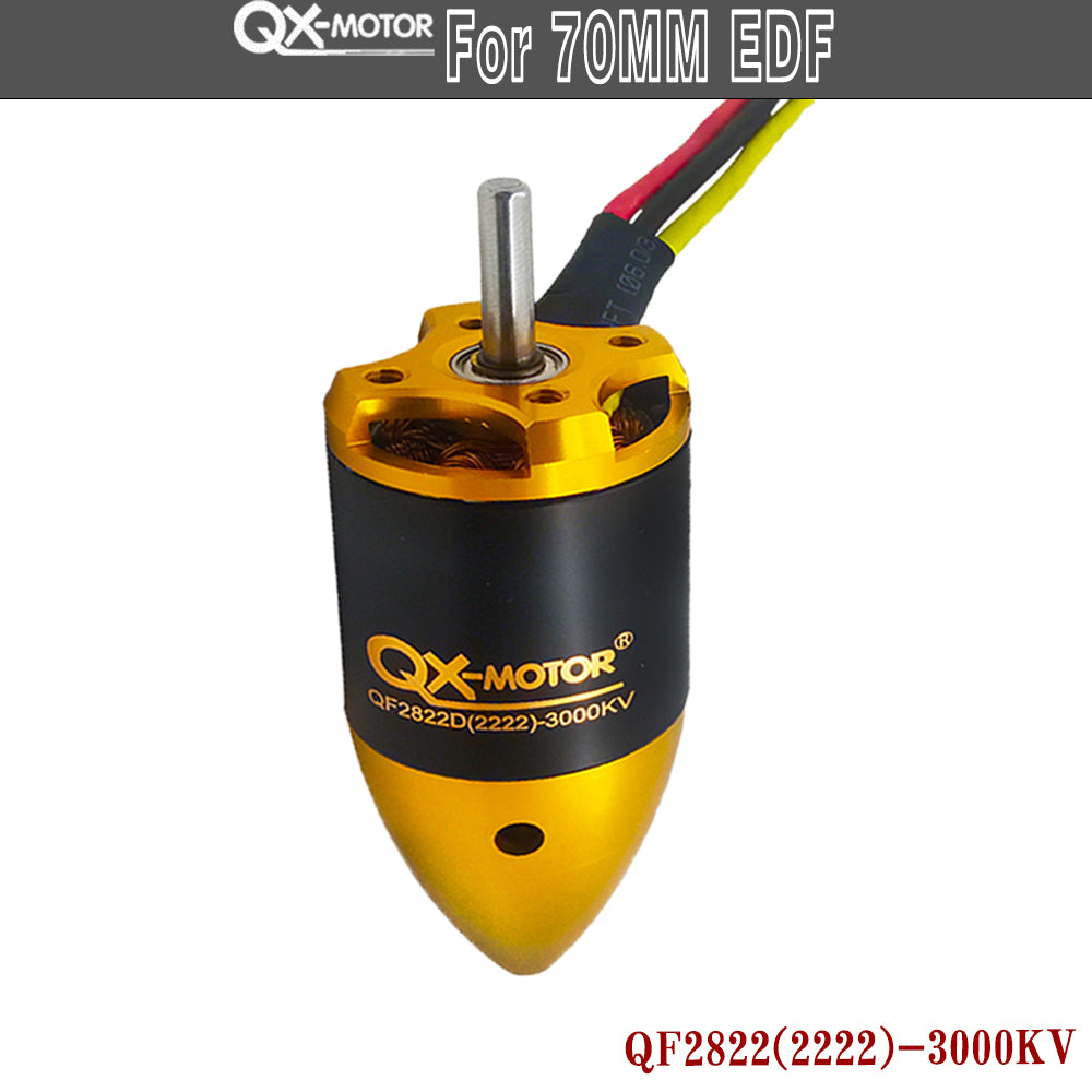 QX-Motor QF2822-3000KV Brushless Motor for 70mm EDF Ducted Fan 6 Blades RC Jet Airplane