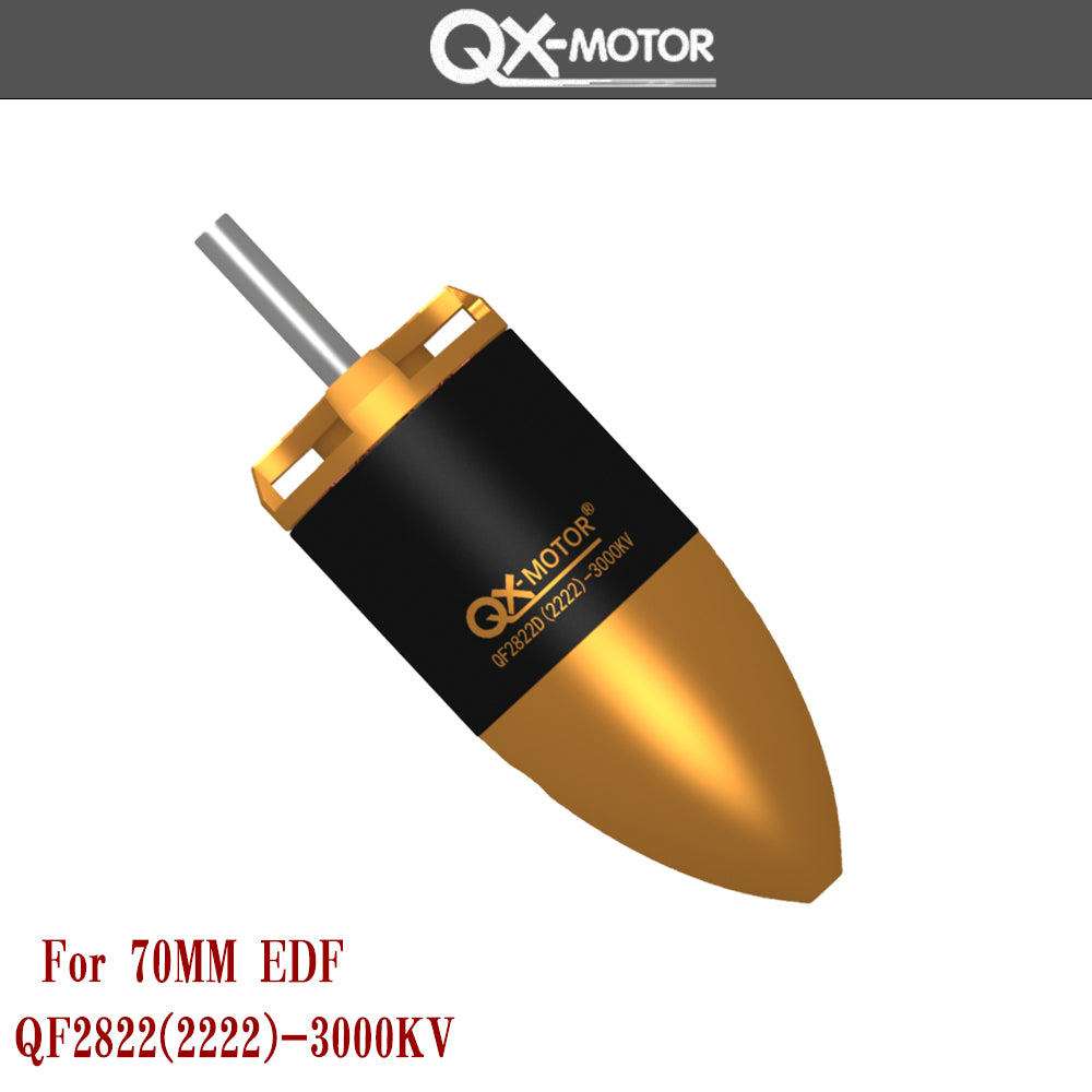 QX-Motor QF2822-3000KV Brushless Motor for 70mm EDF Ducted Fan 6 Blades RC Jet Airplane